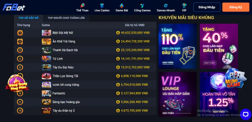 Ưu đãi độc quyền khi tải app i9bet141